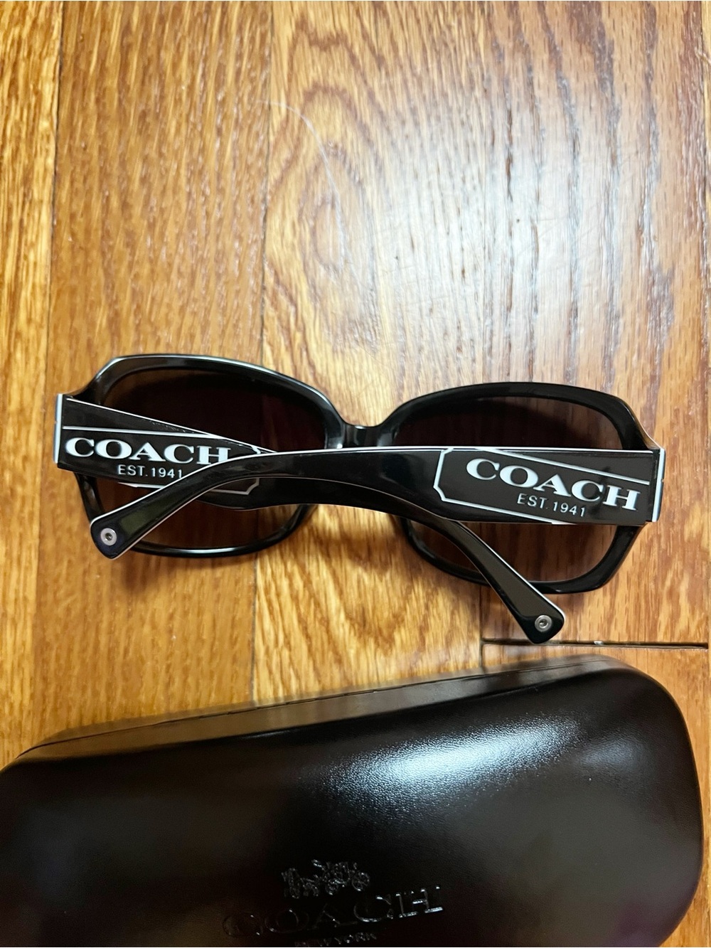 Coach Tasha S846 Black Sunglasses Vintage Retro Logo - Picture 6 of 11